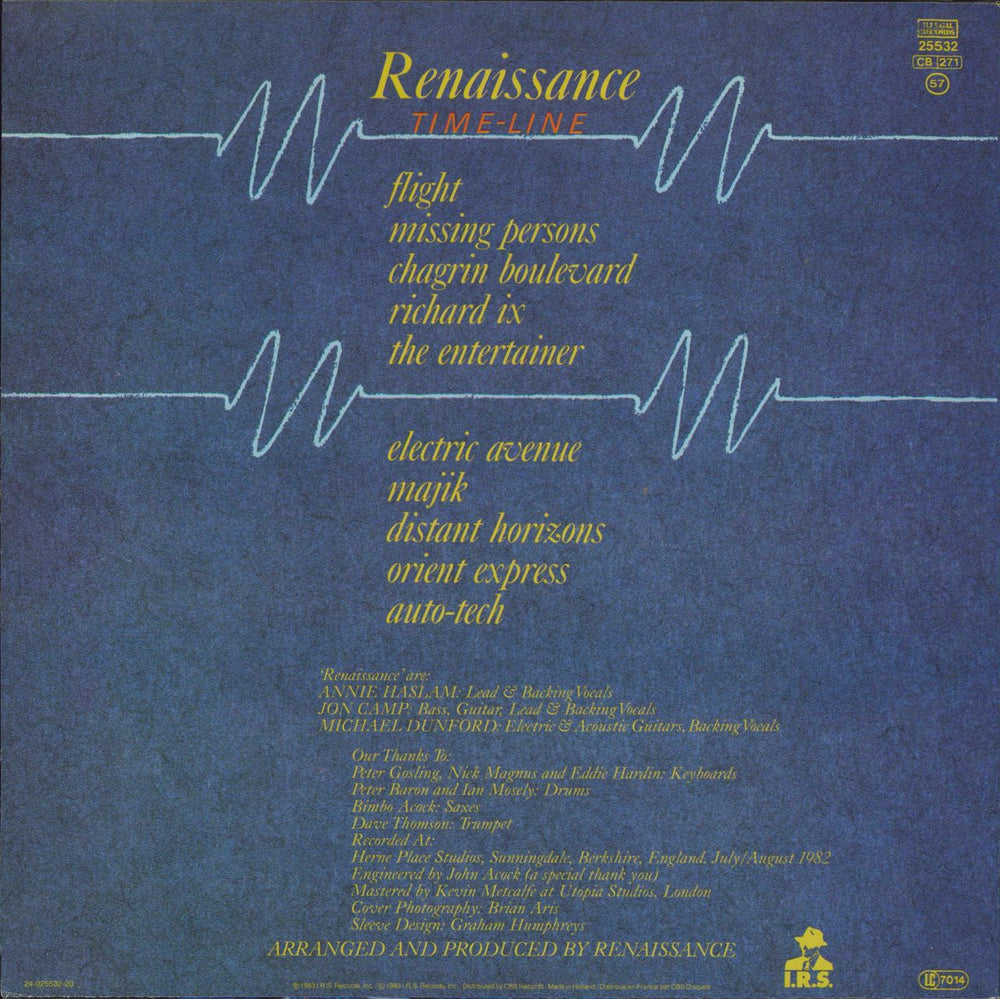 Renaissance Time-Line UK vinyl LP album (LP record)