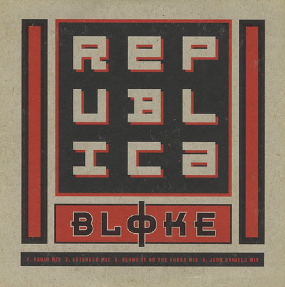 Republica Bloke UK CD single (CD5 / 5") 7432125154-2