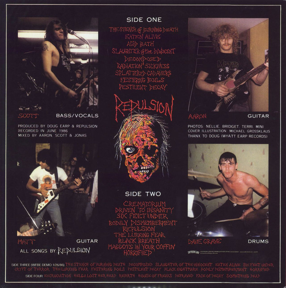 Repulsion Horrified - Red Vinyl US 2-LP vinyl record set (Double LP Album)