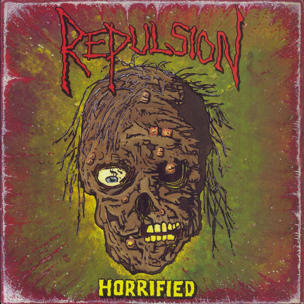 Repulsion Horrified - Red Vinyl US 2-LP vinyl record set (Double LP Album) SUNN45