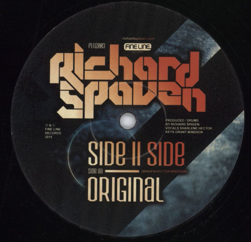 Richard Spaven Side II Side UK 12" vinyl single (12 inch record / Maxi-single) FLI12003