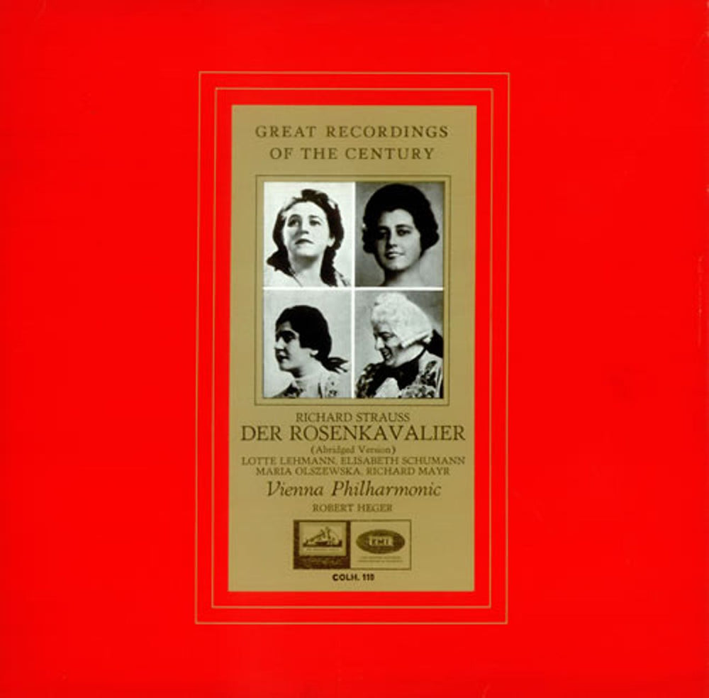 Richard Strauss Der Rosenkavalier - Abridged Version UK 2-LP vinyl record set (Double LP Album) COLH.110-1