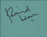 Richard Wilson Page From An Autograph UK memorabilia AUTOGRAPH