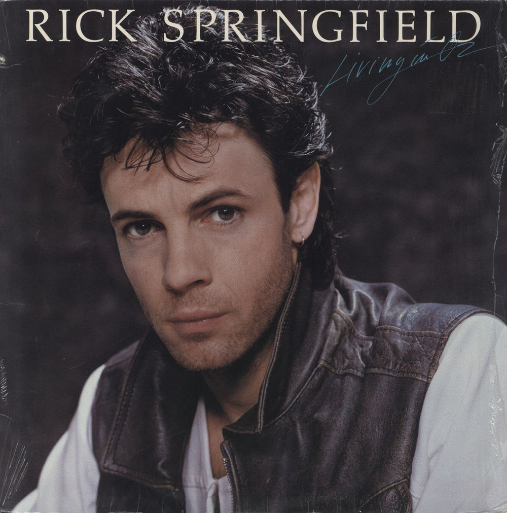 Rick Springfield Living In Oz + Deletion Cut + Opened Shrink US vinyl LP album (LP record) AFL1-4660