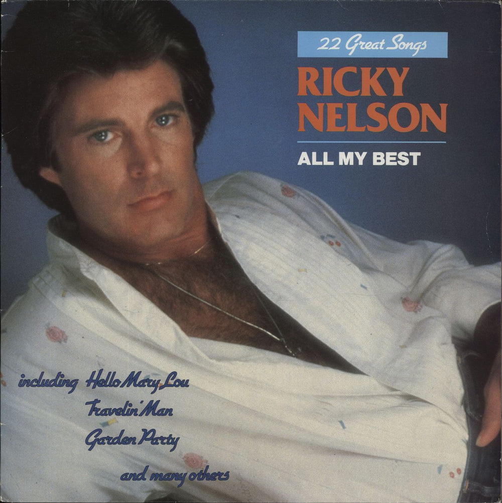 Ricky Nelson All My Best Belgian vinyl LP album (LP record) SL801