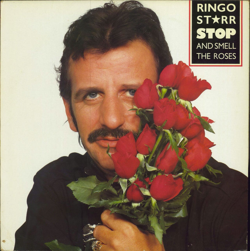Ringo Starr Stop And Smell The Roses UK vinyl LP album (LP record) RCALP6022