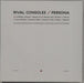 Rival Consoles Persona UK 2-LP vinyl record set (Double LP Album)