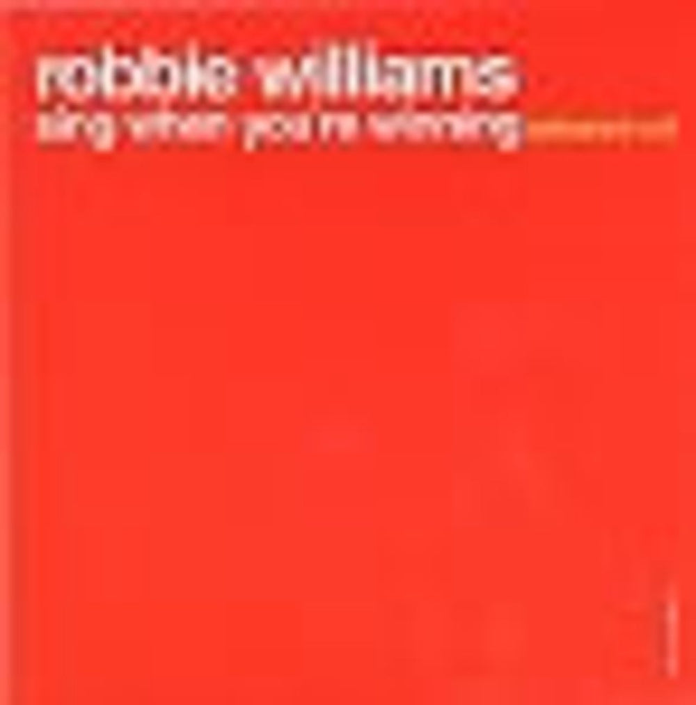Robbie Williams Sing When You're Winning - Custom Sleeve US Promo CD album (CDLP) CDP5290242