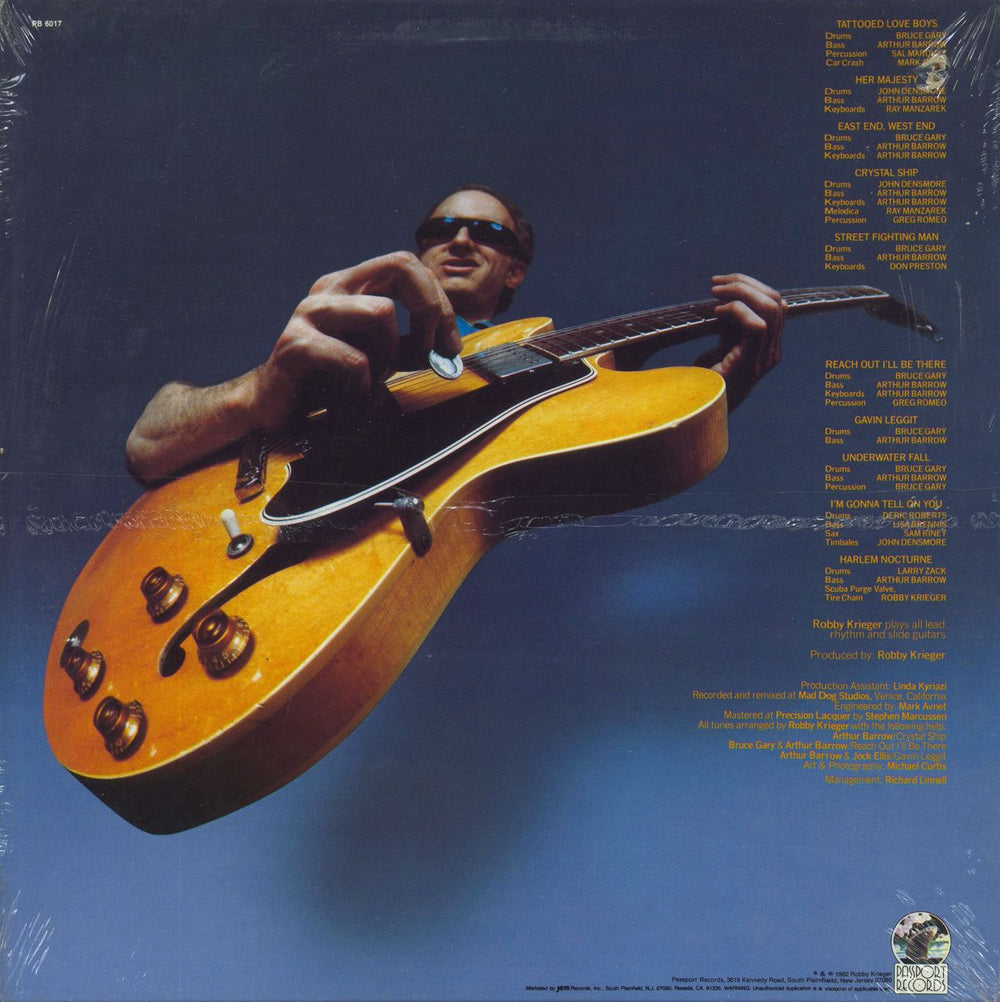 Robby Krieger Versions + Shrink + Press Kit US Promo vinyl LP album (LP record)