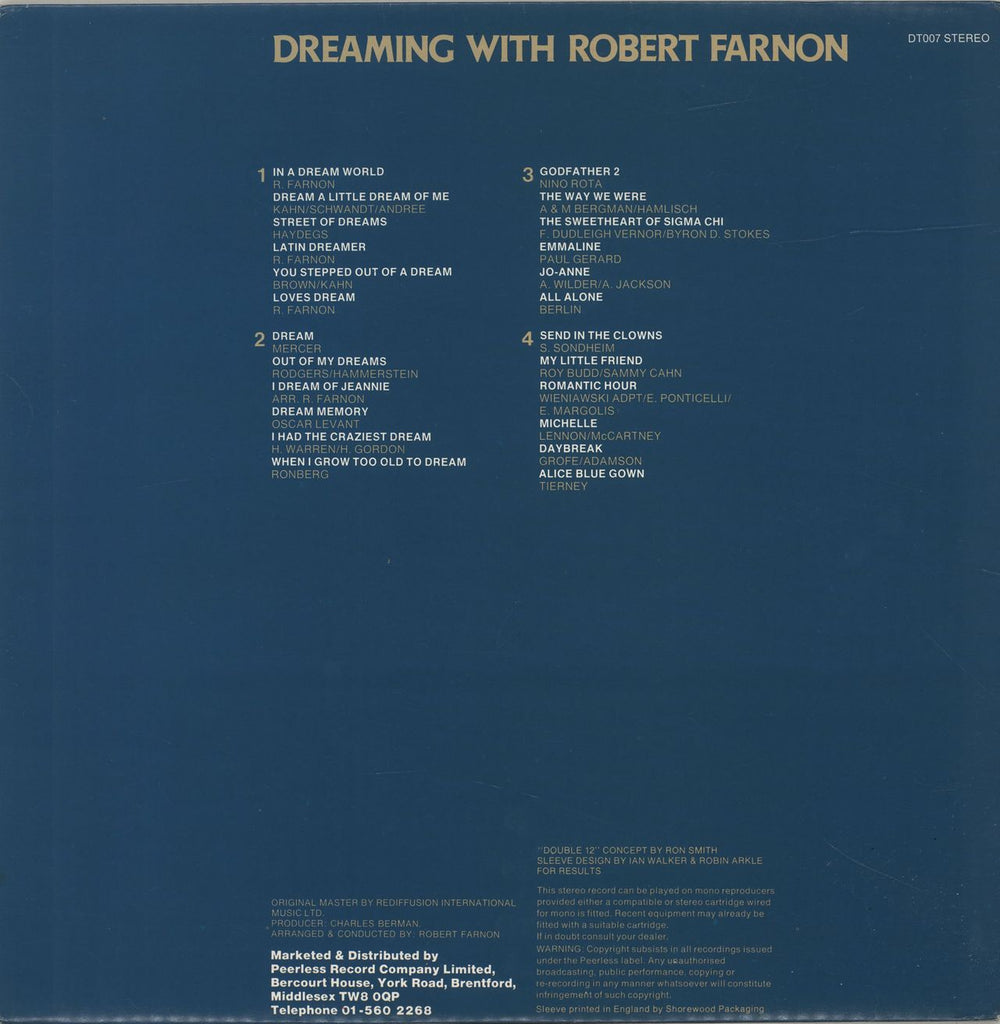 Robert Farnon Dreaming With Robert Farnon UK 2-LP vinyl record set (Double LP Album)