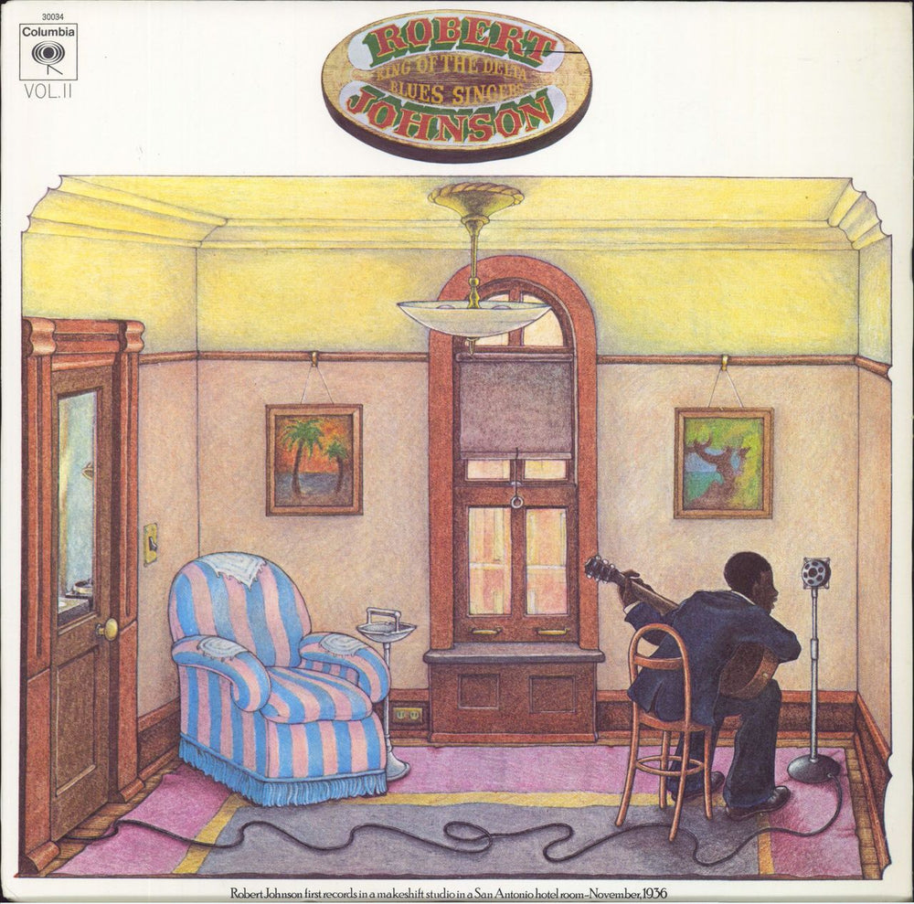 Robert Johnson (30s) King Of The Delta Blues Singers Vol II US vinyl LP album (LP record) PC30034