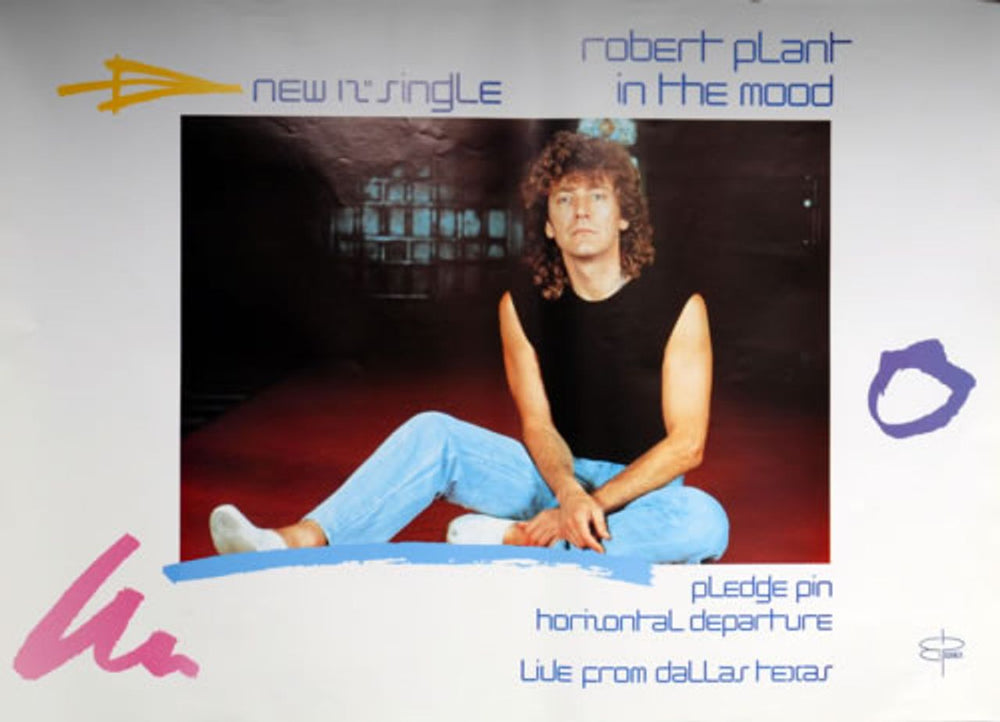 Robert Plant In The Mood UK Promo poster 33" X 23" FLY POSTER