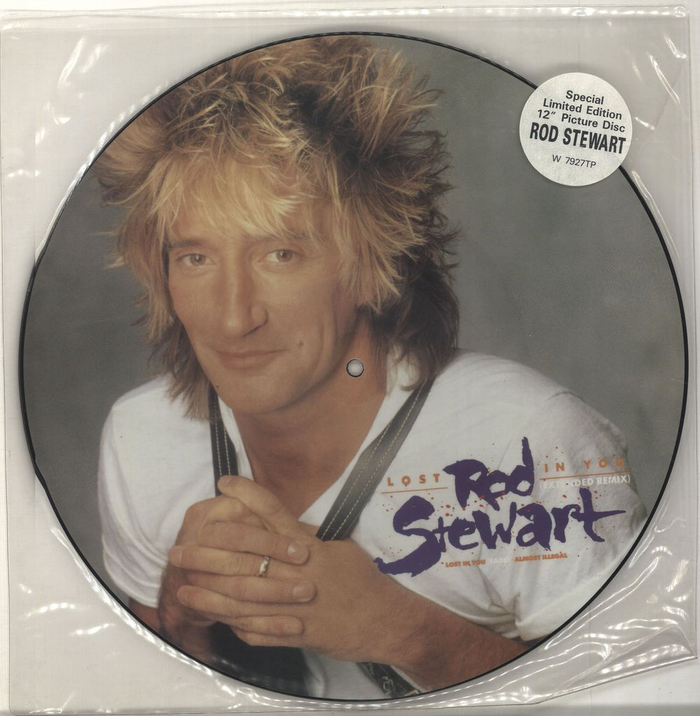 Rod Stewart Lost In You UK 12" vinyl picture disc (12 inch picture record) W7927TP