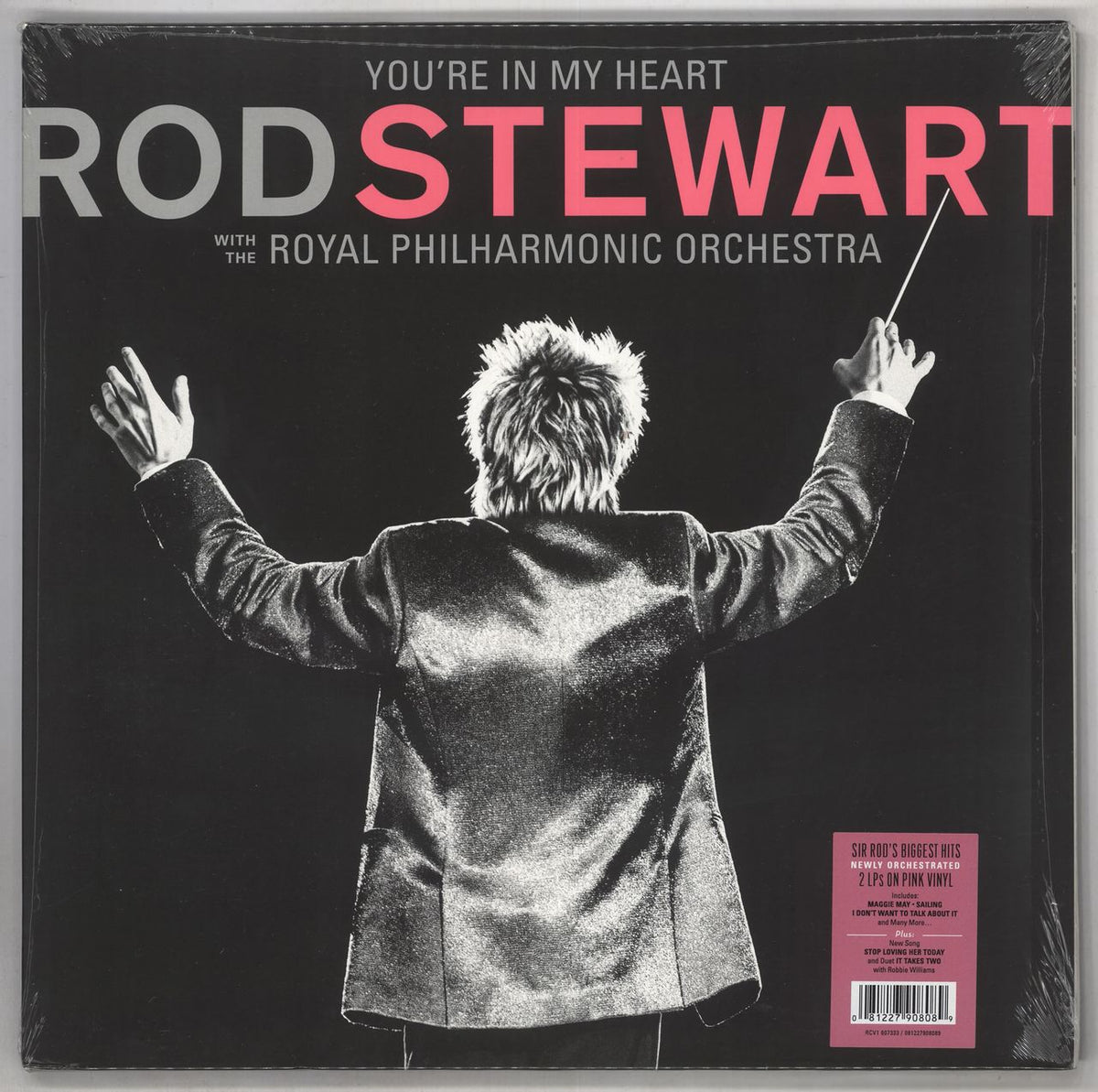 Rod Stewart You're In My Heart - 180gm Pink Vinyl - Sealed UK 2-LP vinyl set