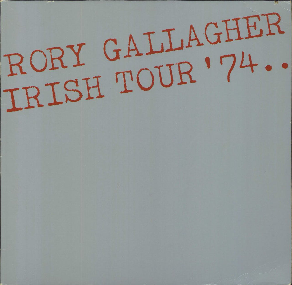 Rory Gallagher Irish Tour '74 German 2-LP vinyl record set (Double LP Album) 300695