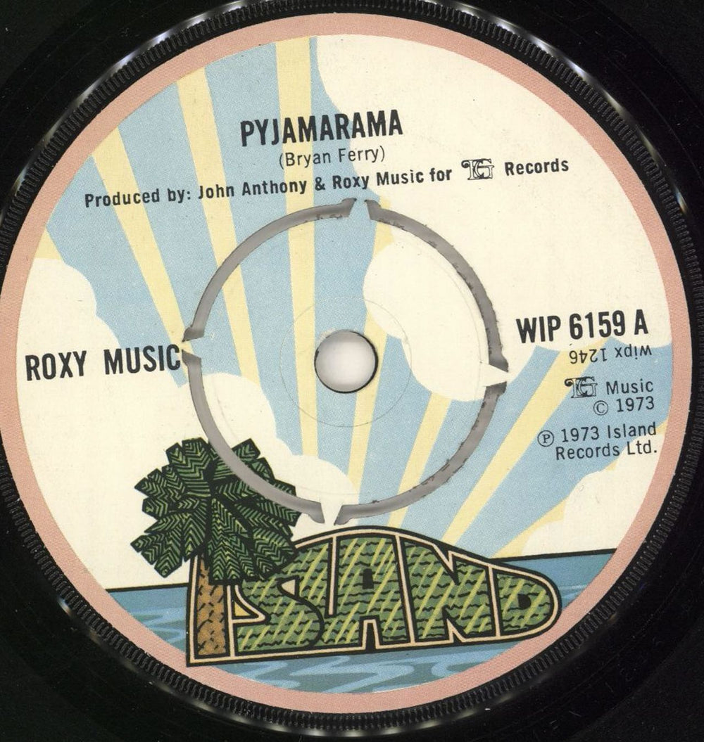 Roxy Music Pyjamarama UK 7" vinyl single (7 inch record / 45) WIP6159