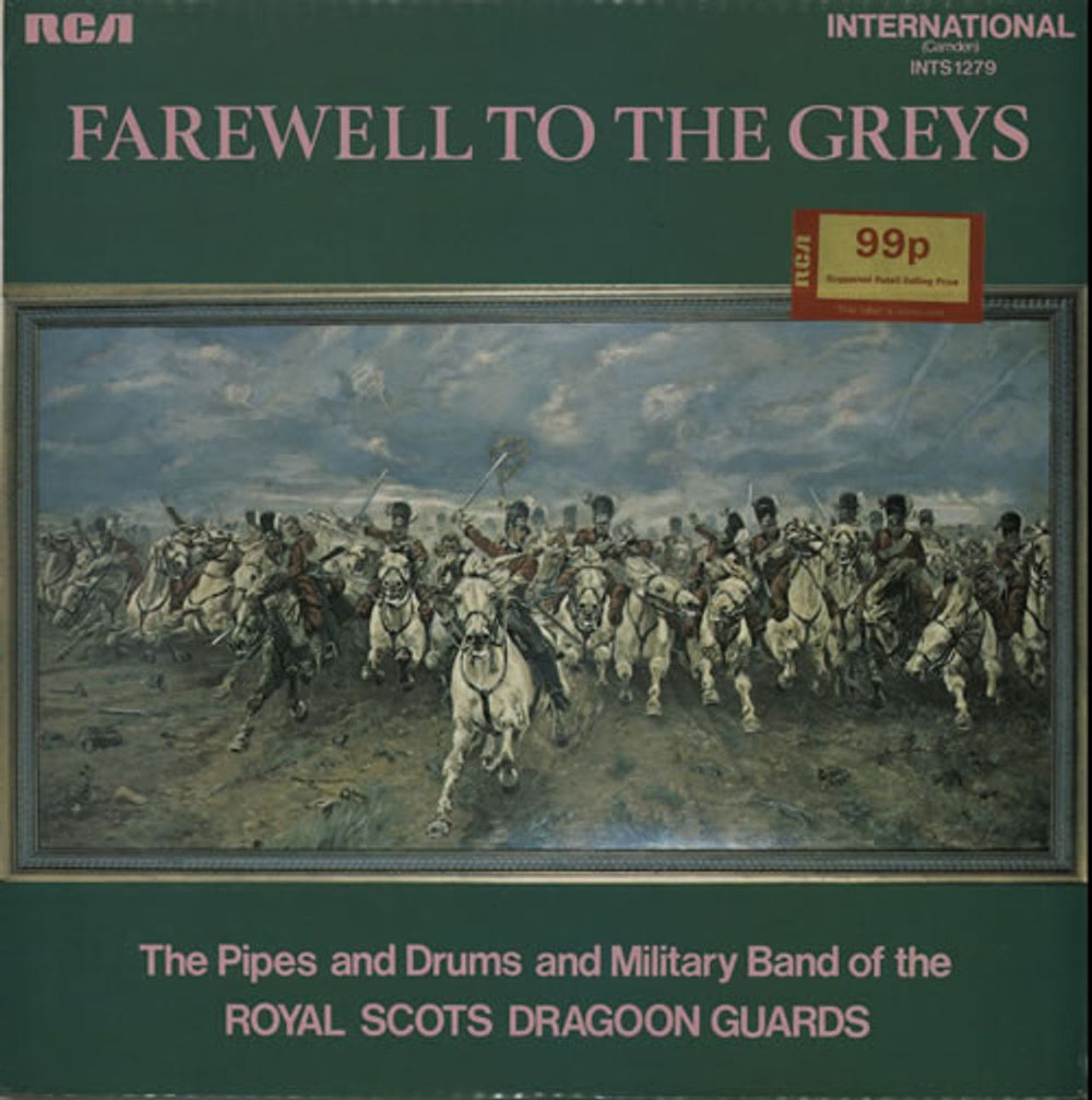 Royal Scots Dragoon Guards Farewell To The Greys UK vinyl LP album (LP record) INTS1279