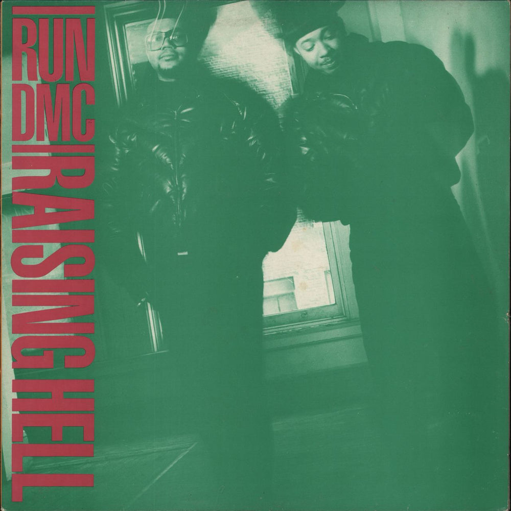 Run DMC Raising Hell - Green Tint Sleeve UK vinyl LP album (LP record) LONLP21