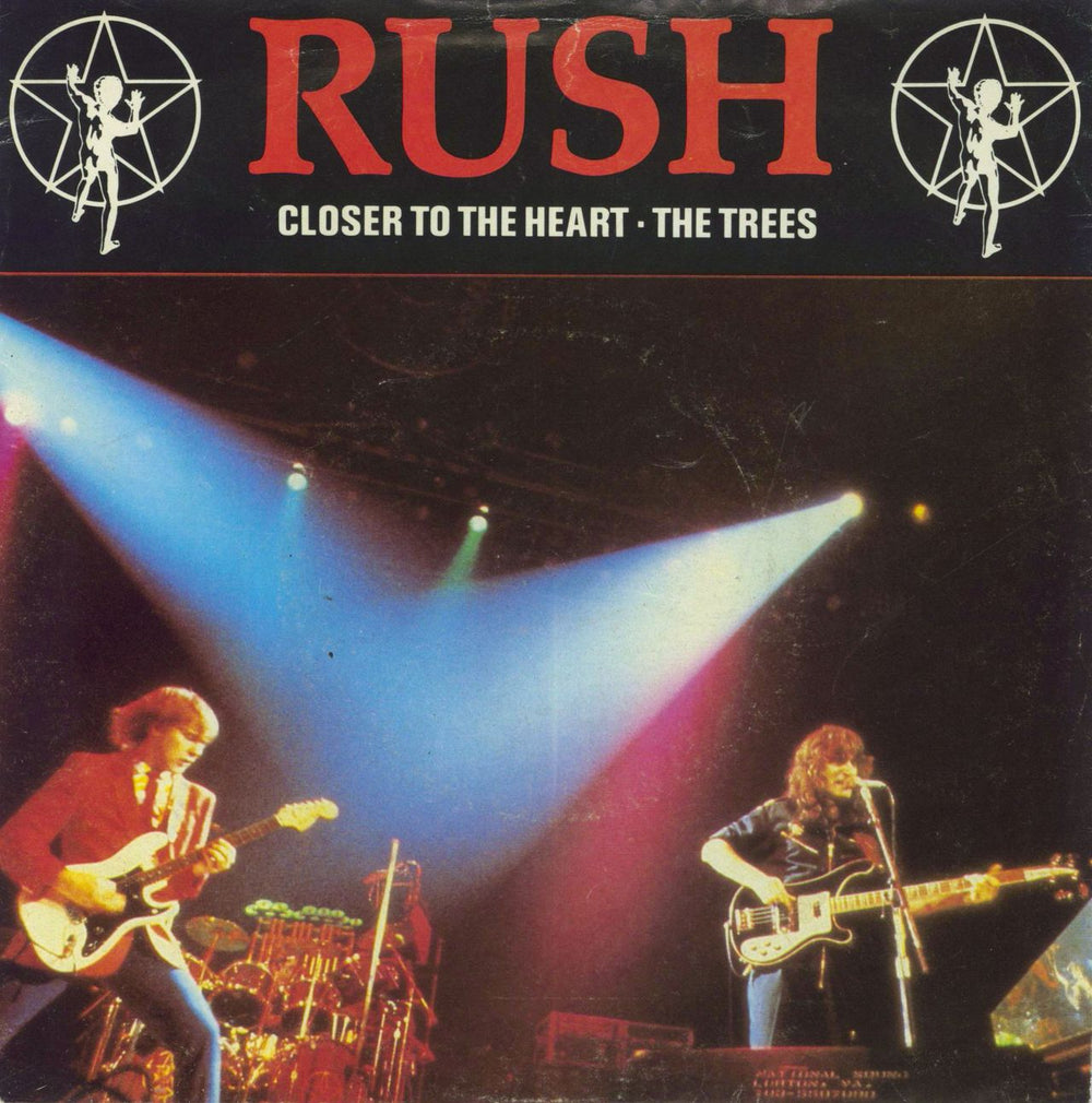 Rush Closer To The Heart + Sleeve UK 7" vinyl single (7 inch record / 45) RUSH1