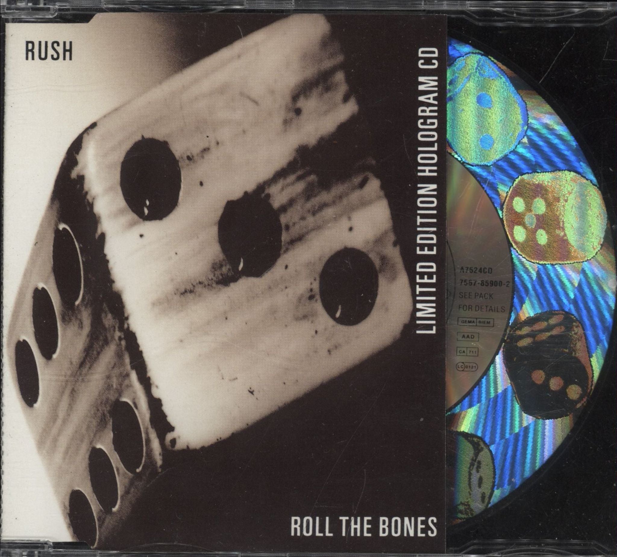 Rush Roll The Bones - Holographic CD UK CD single (CD5 / 5\") A7524CD