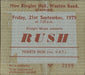 Rush The Words & The Pictures + Ticket Stub - VG UK tour programme RUSTRTH785800