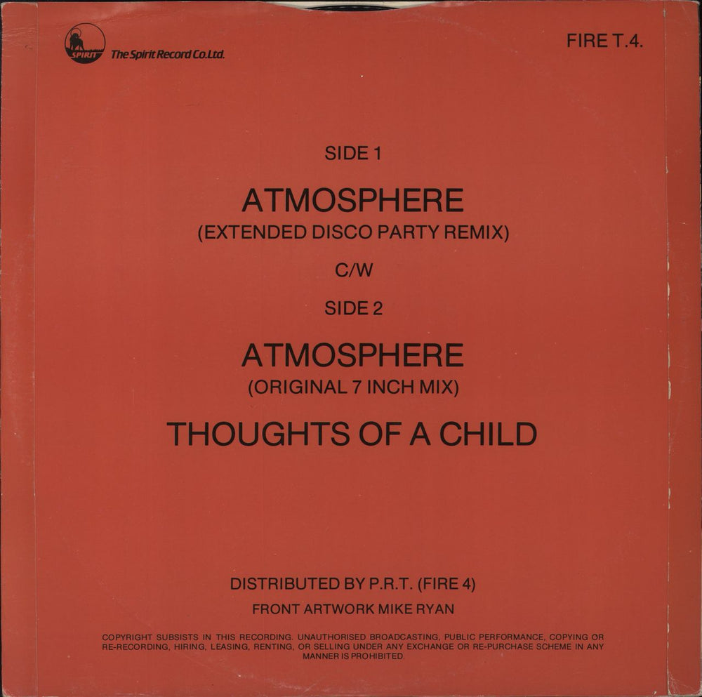 Russ Abbot Atmosphere UK 12" vinyl single (12 inch record / Maxi-single)