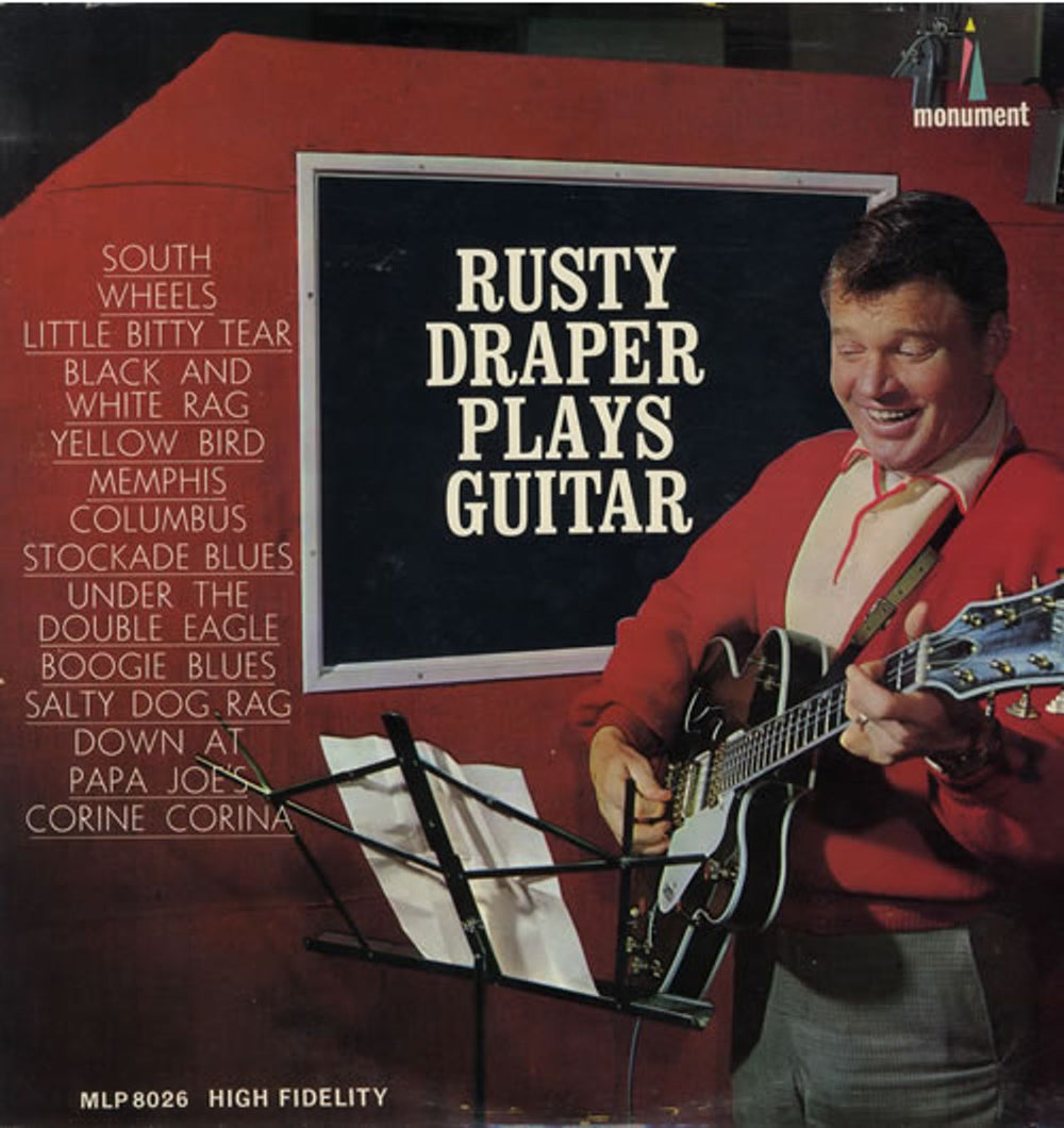 Rusty Draper Plays Guitar US vinyl LP album (LP record) MLP8026