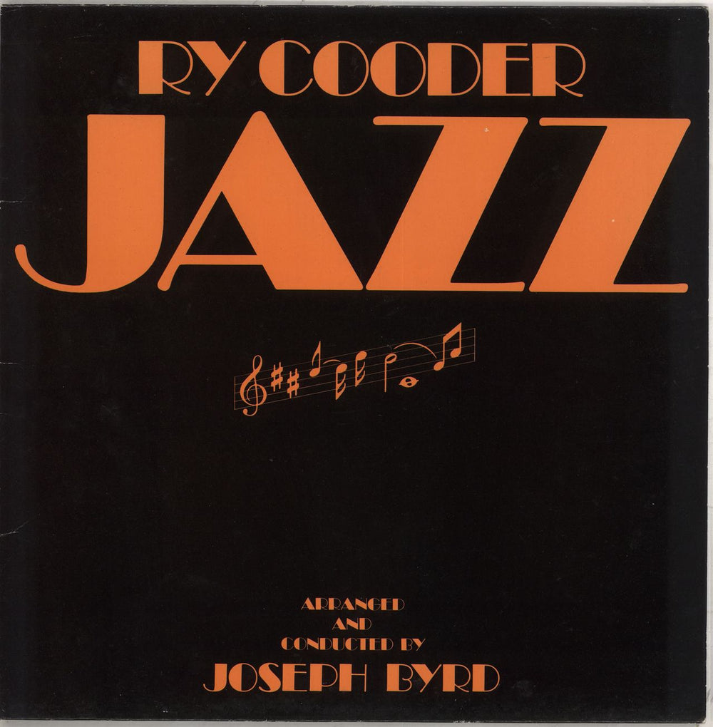 Ry Cooder Jazz UK vinyl LP album (LP record) K56488