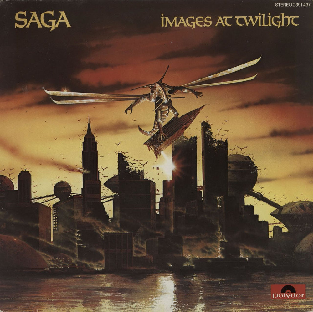 Saga Images At Twilight - promo stamp UK Promo vinyl LP album (LP record) 2391437