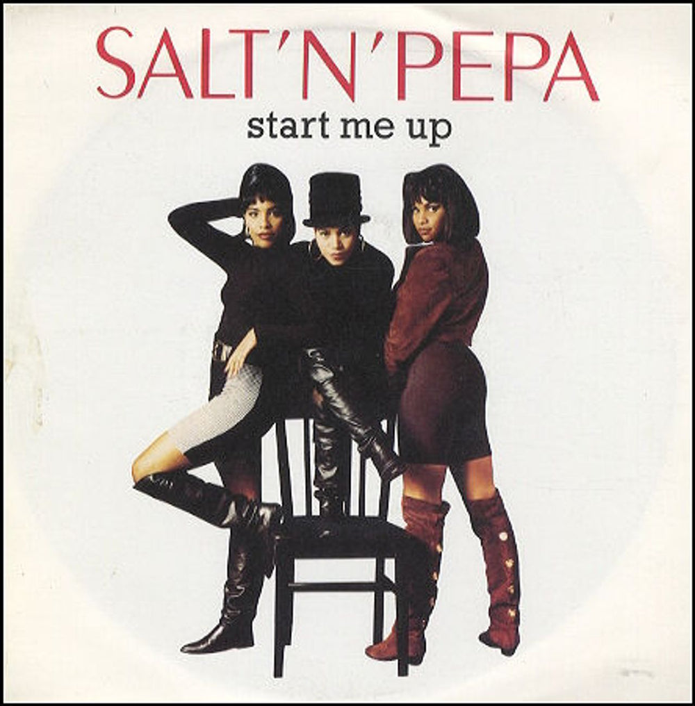 Salt N Pepa Start Me Up UK 7" vinyl single (7 inch record / 45) F196