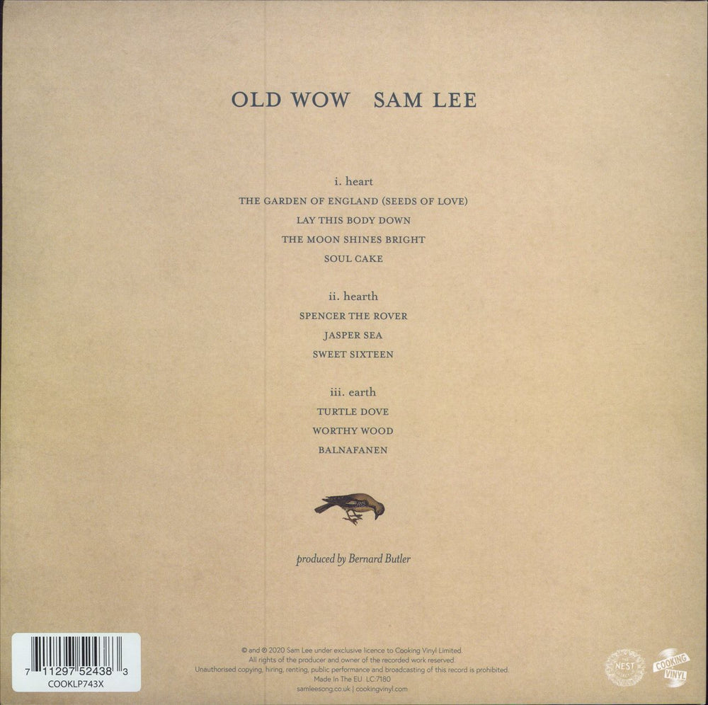 Sam Lee Old Wow - Clear Vinyl + Autographed Print UK vinyl LP album (LP record) 711297524383