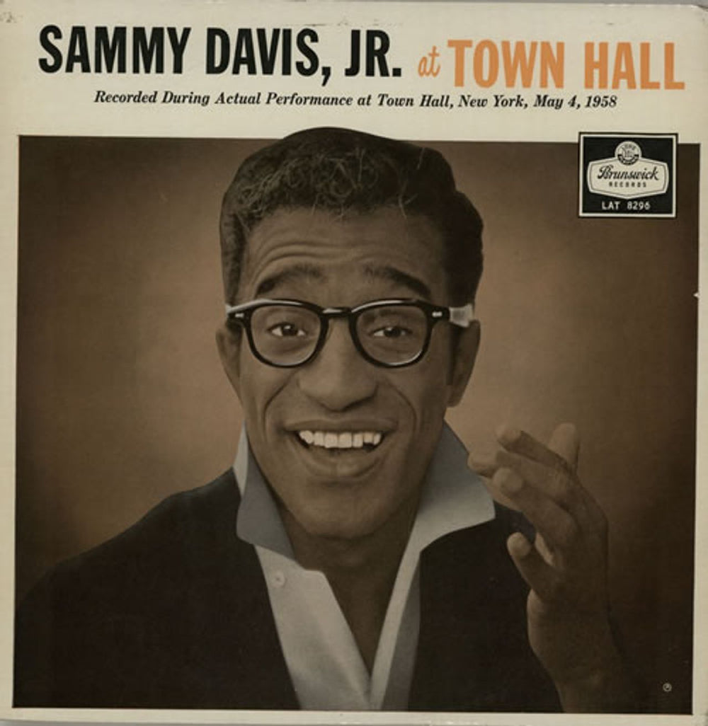 Sammy Davis Jr At Town Hall UK vinyl LP album (LP record) LAT8296