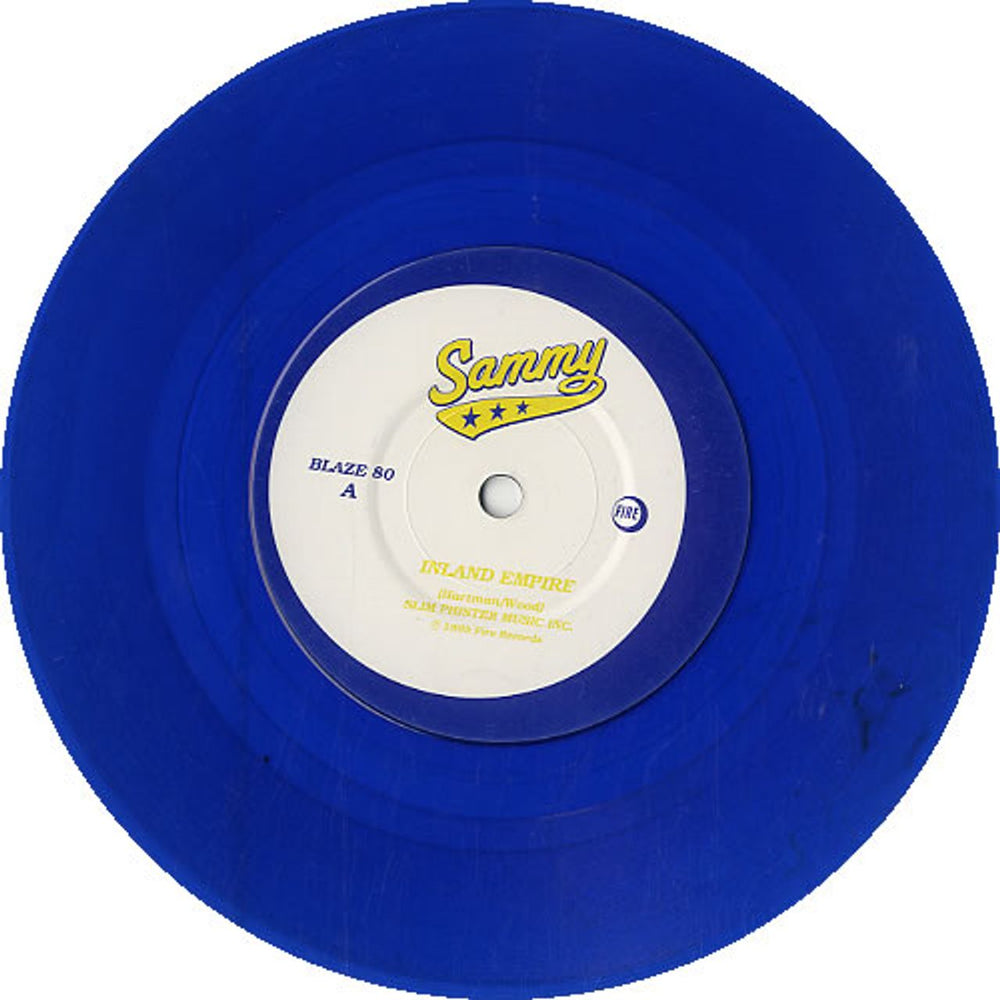 Sammy Kings Of The Inland Empire - Blue Vinyl UK 7" vinyl single (7 inch record / 45) UB207KI624069