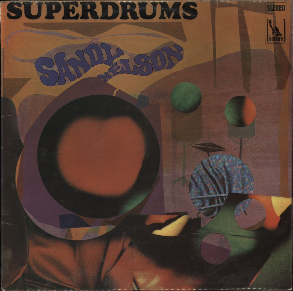 Sandy Nelson Superdrums! UK vinyl LP album (LP record) LBS83131