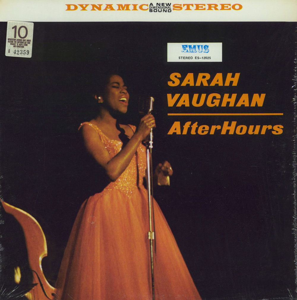 Sarah Vaughan After Hours - shrink US vinyl LP album (LP record) ES-12025