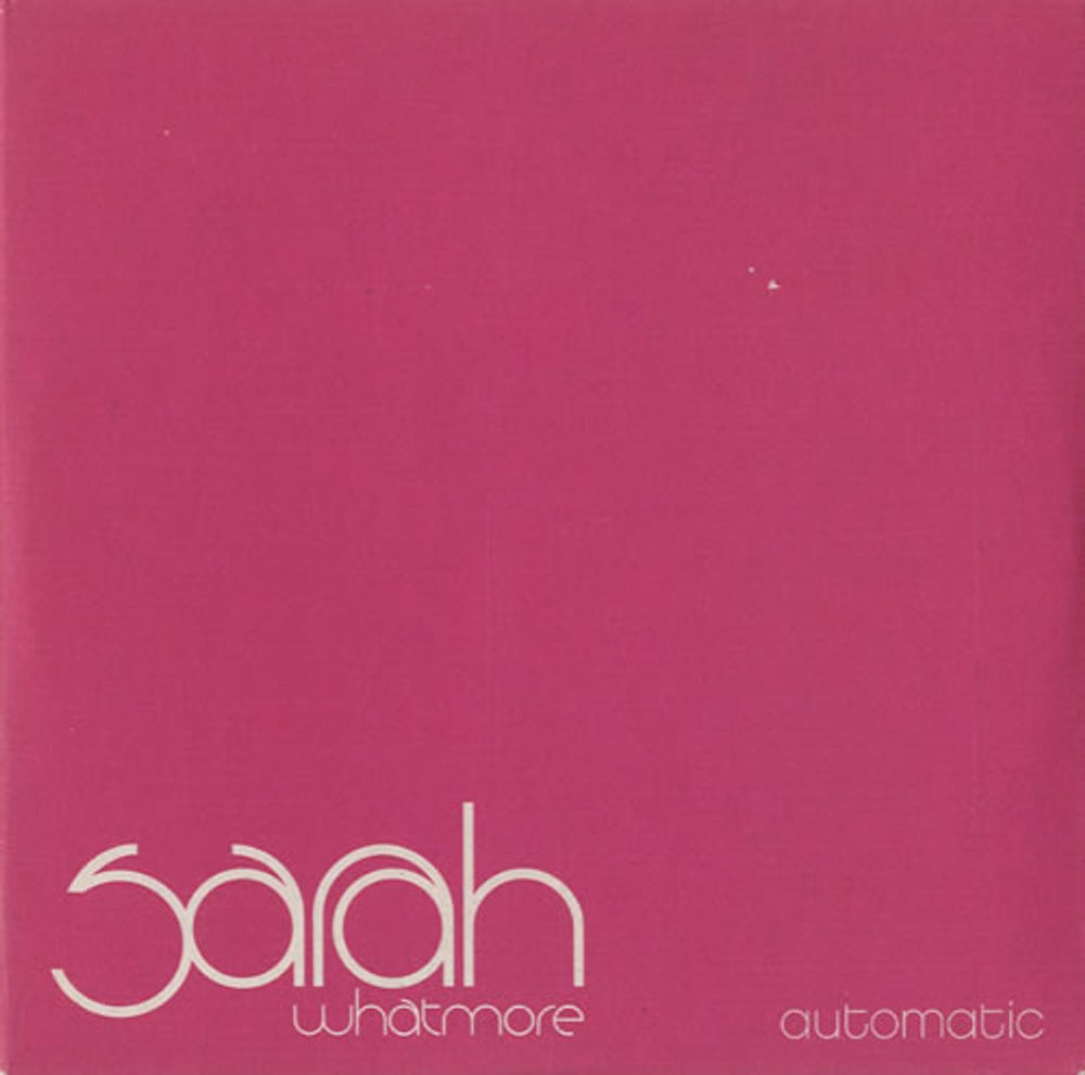 Sarah Whatmore Automatic UK Promo CD single (CD5 / 5") SWCDP2