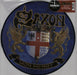 Saxon Lion Heart UK picture disc LP (vinyl picture disc album) DEMREC132