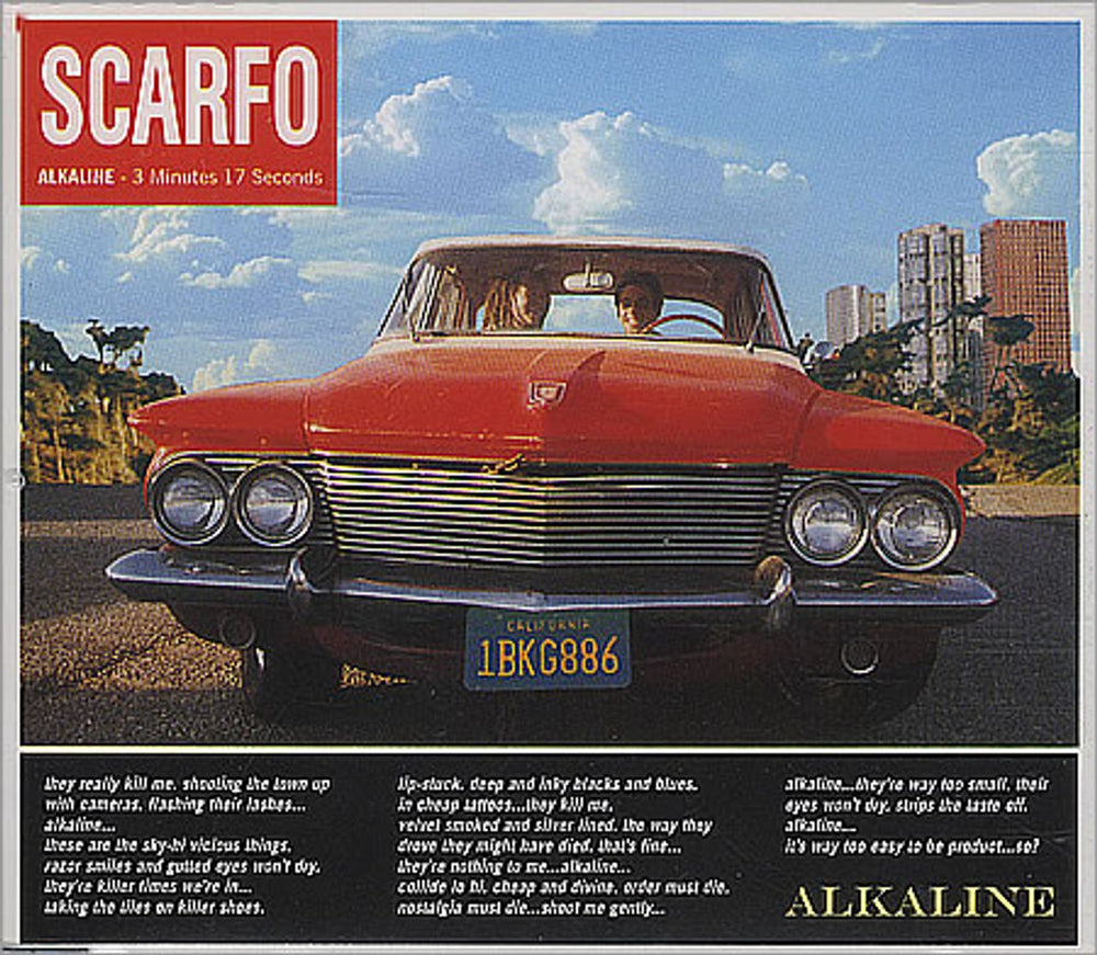 Scarfo Alkaline UK CD single (CD5 / 5") BLUFF044CD