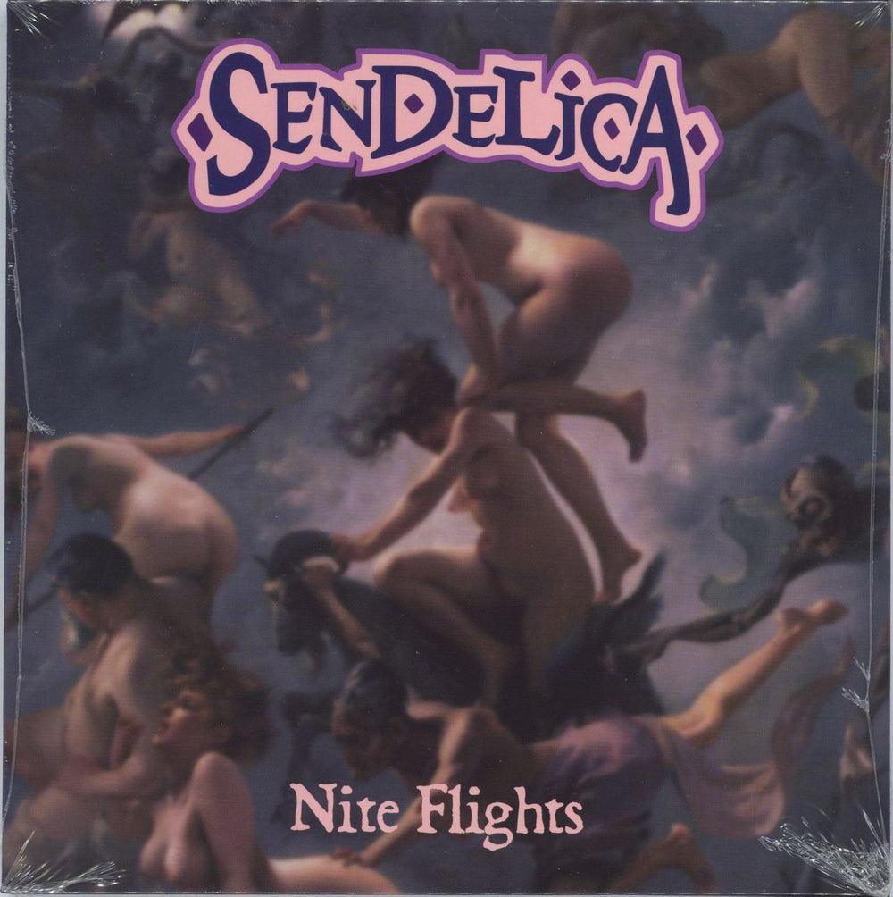 Sendelica Nite Flights - Purple Vinyl + Shrink UK 7" vinyl single (7 inch record / 45) CRUSTACEAN76