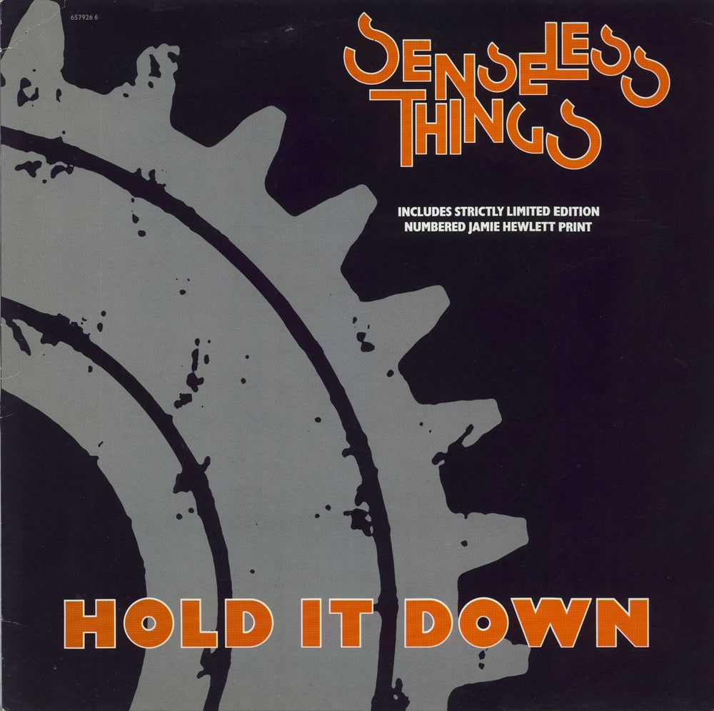 Senseless Things Hold It Down + Print UK 12" vinyl single (12 inch record / Maxi-single) 6579266