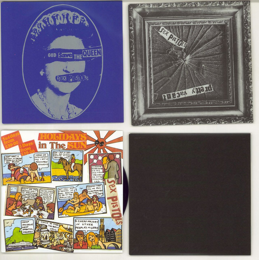 Sex Pistols 30th Anniversary Singles Set UK 7" vinyl single (7 inch record / 45) EMI2566/VS181/184/191