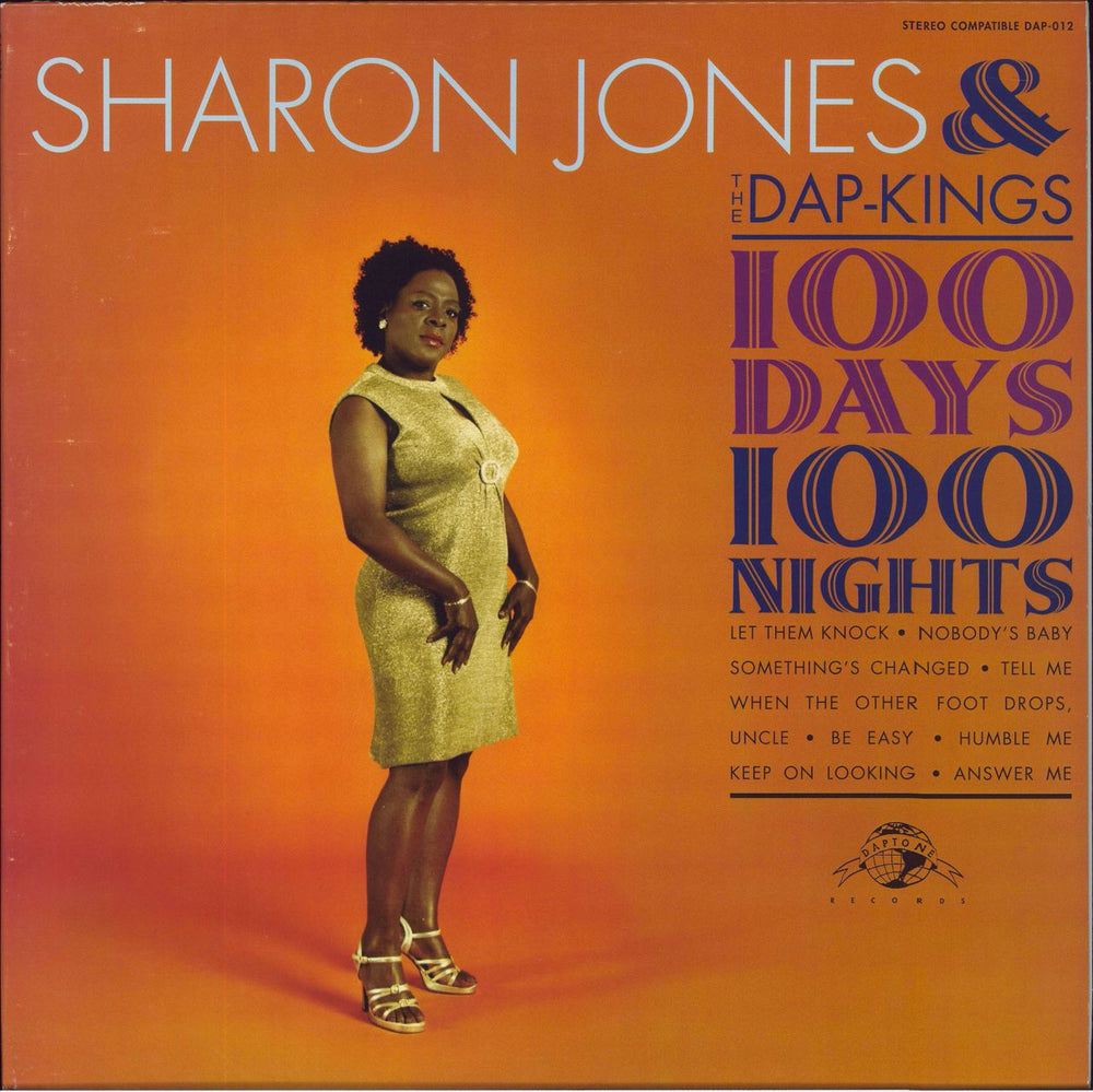 Sharon Jones & The Dap-Kings 100 Days, 100 Nights US vinyl LP album (LP record) DAP-012