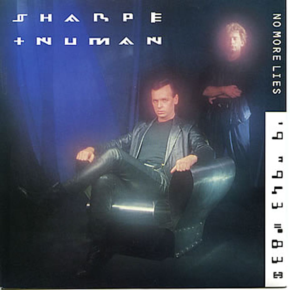 Sharpe & Numan No More Lies UK 7" vinyl single (7 inch record / 45) POSP894