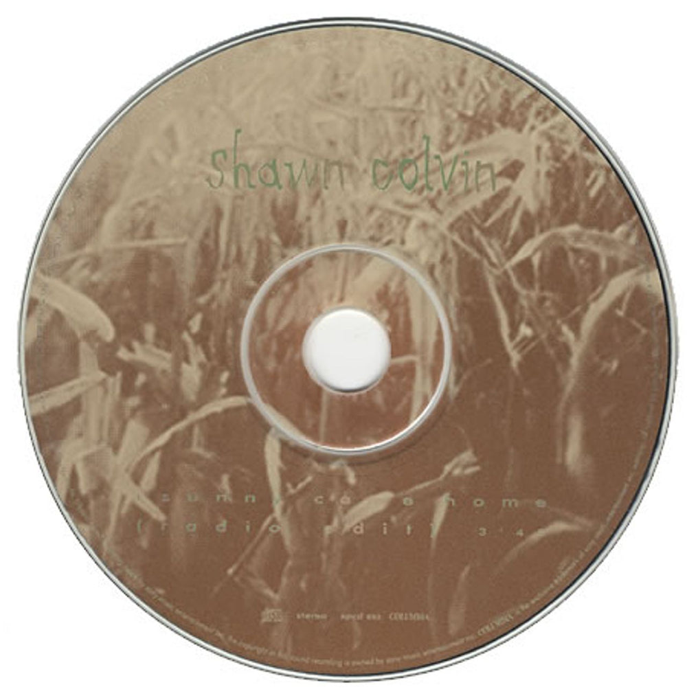 Shawn Colvin Sunny Come Home UK Promo CD single (CD5 / 5") SCLC5SU99800