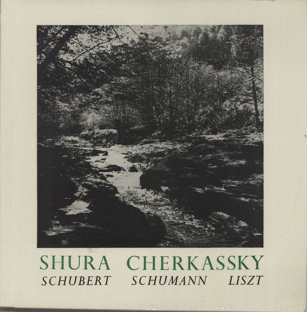 Shura Cherkassky Schubert / Schumann / Liszt UK vinyl LP album (LP record) T58