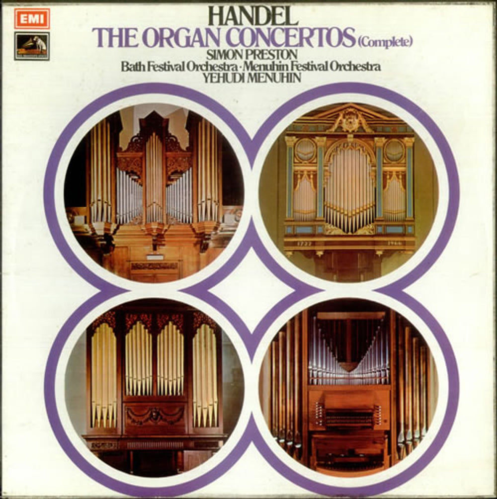 Simon Preston Handel: The Organ Concertos (Complete) UK Vinyl Box Set SLS824
