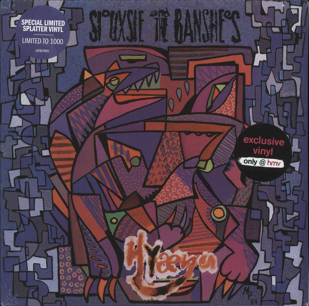 Siouxsie & The Banshees Hyaena - Purple, Black & White Splatter - Sealed UK vinyl LP album (LP record) SATBLP08S