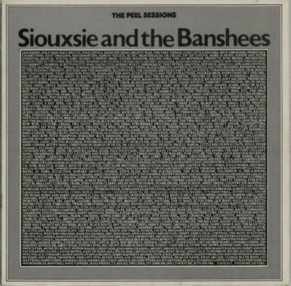 Siouxsie & The Banshees The Peel Sessions UK 12" vinyl single (12 inch record / Maxi-single) SFPS012