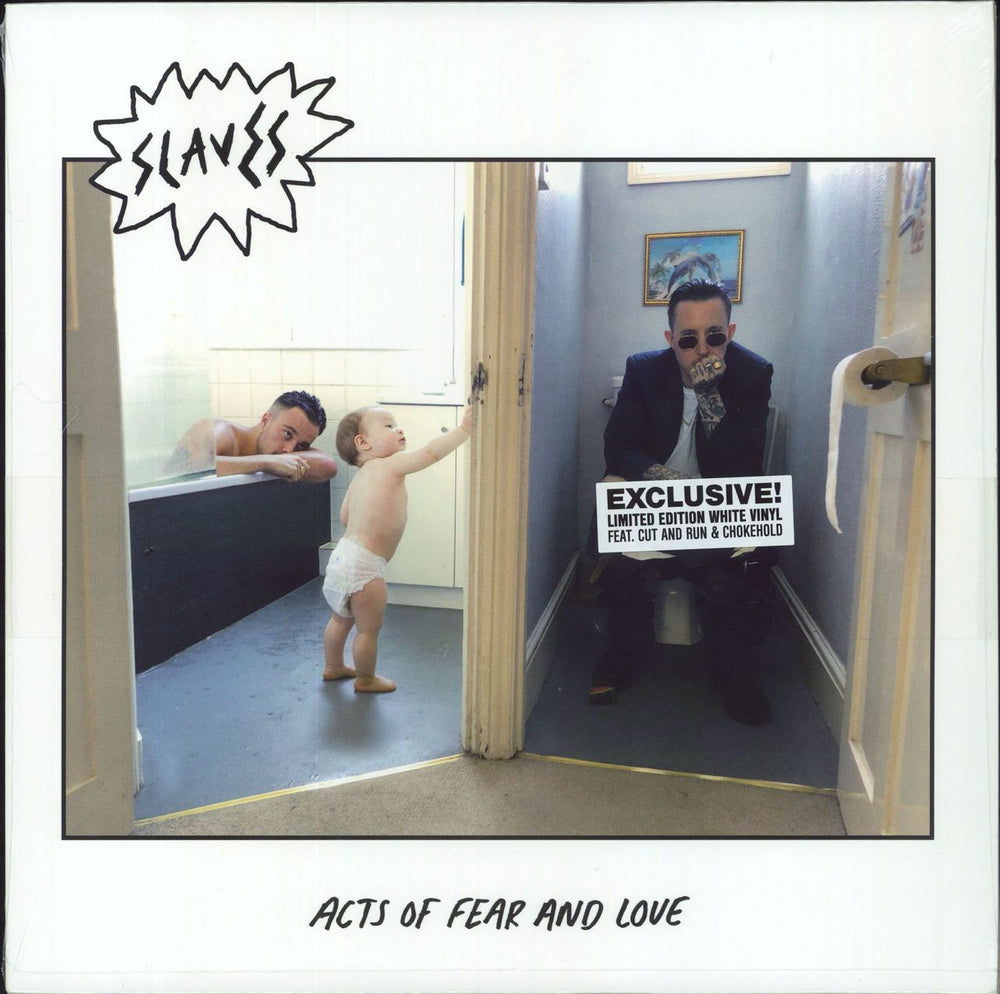 Slaves (UK Band) Acts Of Fear And Love - White Vinyl - Sealed UK vinyl LP album (LP record) VX3209