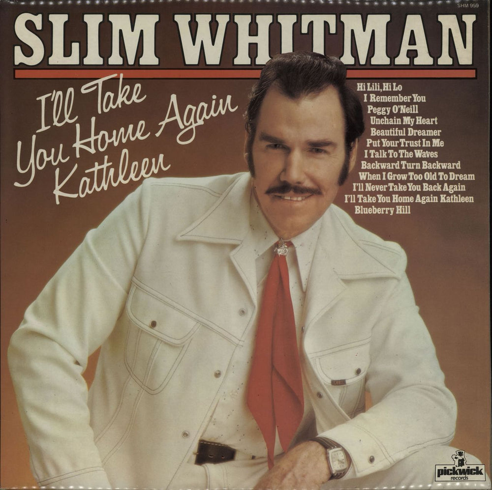 Slim Whitman I'll Take You Home Again Kathleen UK vinyl LP album (LP record) SHM959